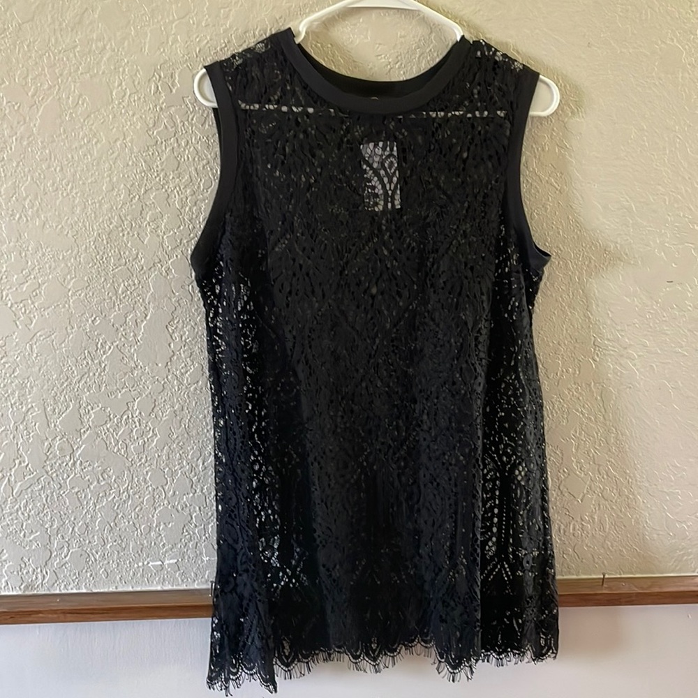 Women’s Black Lace Tank